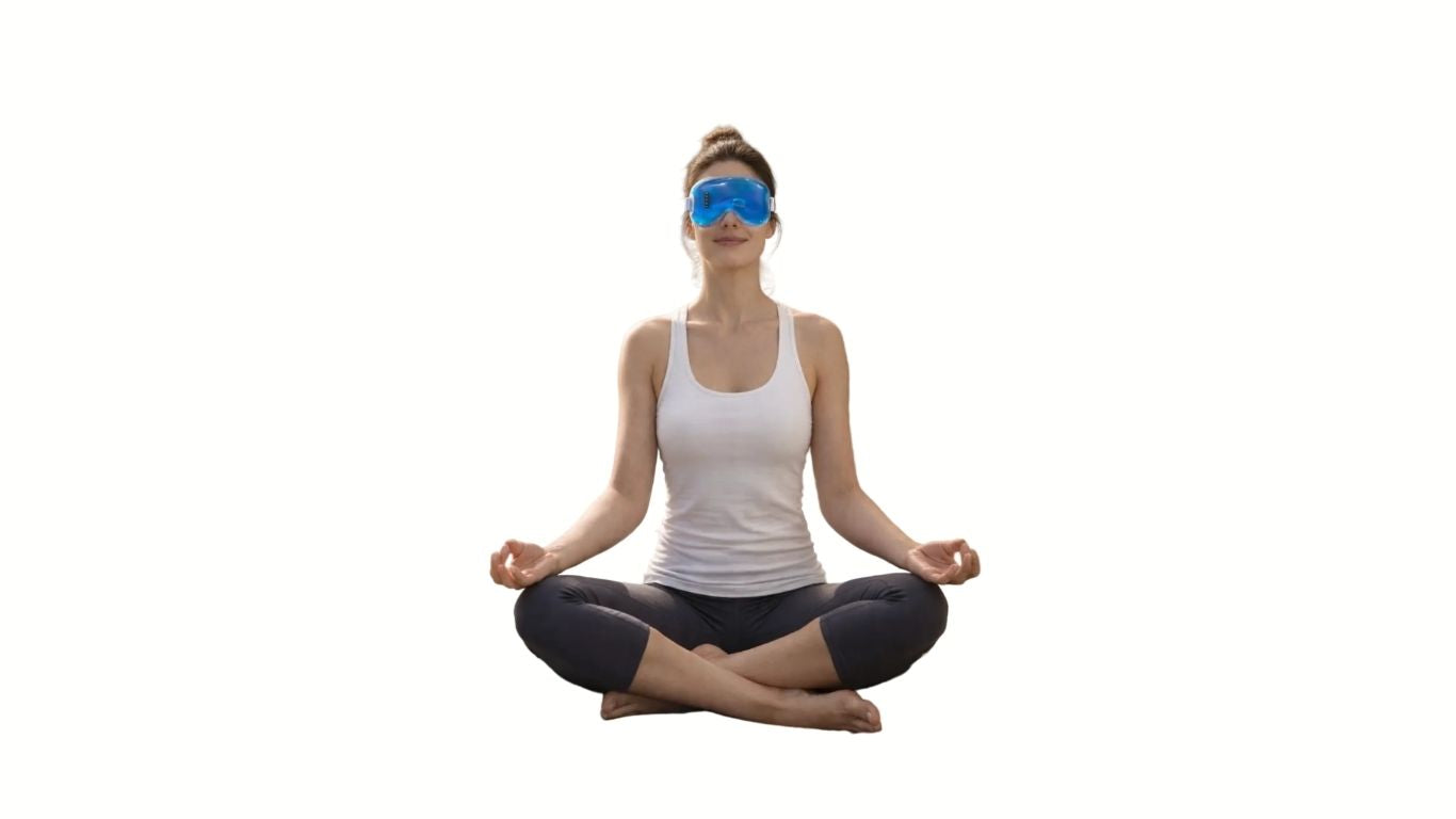 Revivifeye blue gel mask for relaxation |Revivifeye soothing blue gel mask for dark cricles