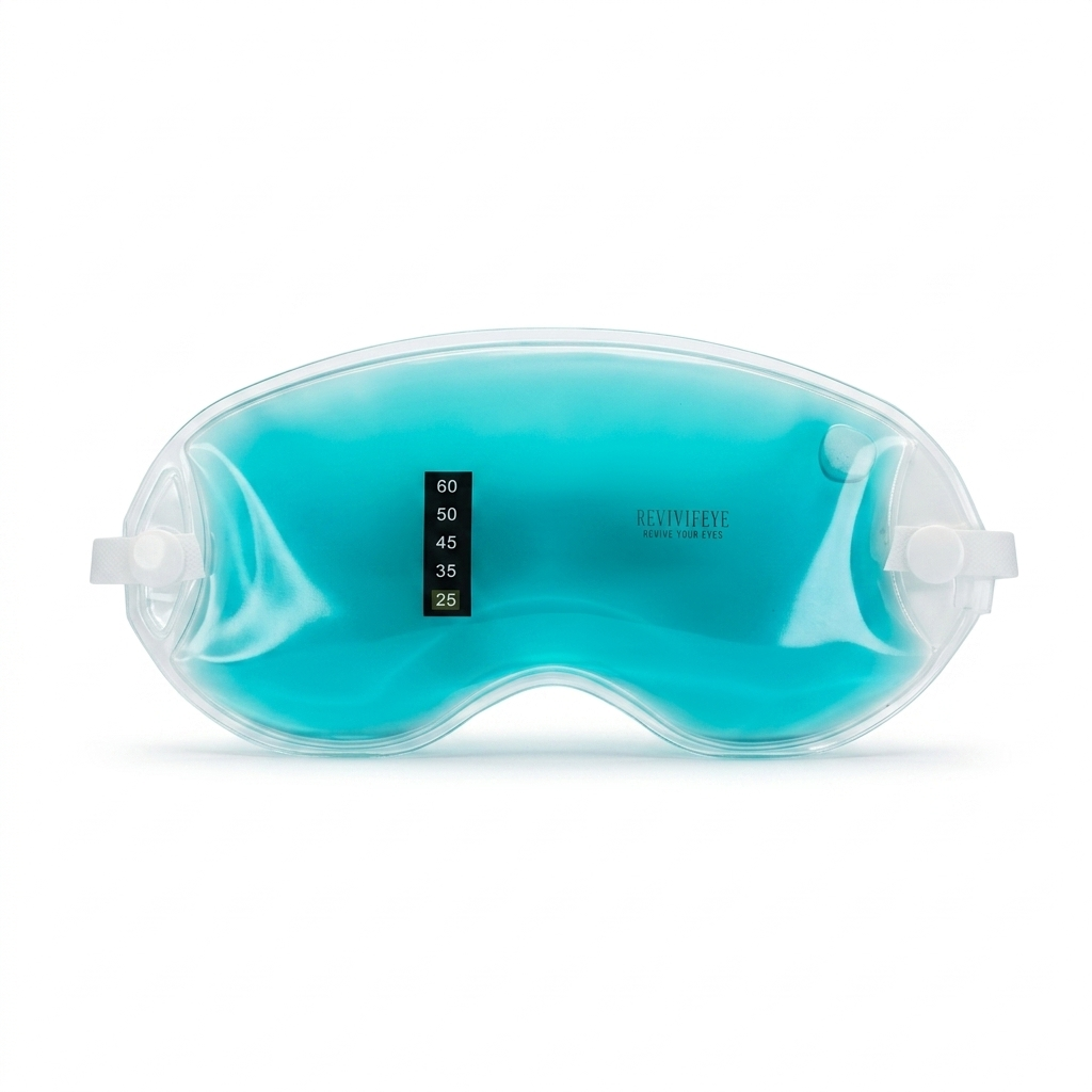 RevivifEye Care aqua cooling gel eye mask for dry eye syndrome relief and daily eye wellness